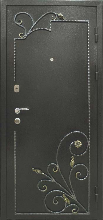 Двері металеві з ковкою