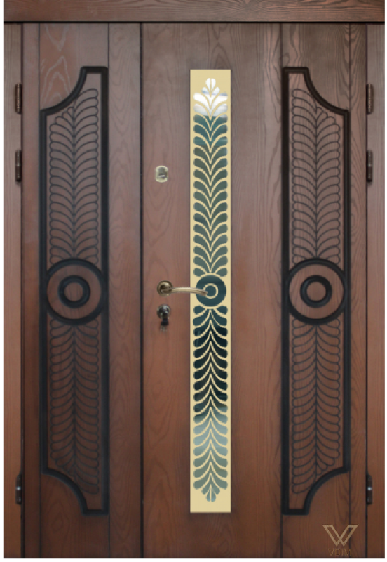 Двері вхідні з полімерними накладками