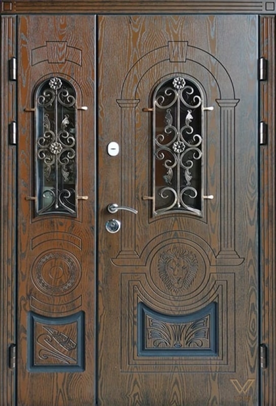 Броньовані двері власного виробництва з полімерними накладками
