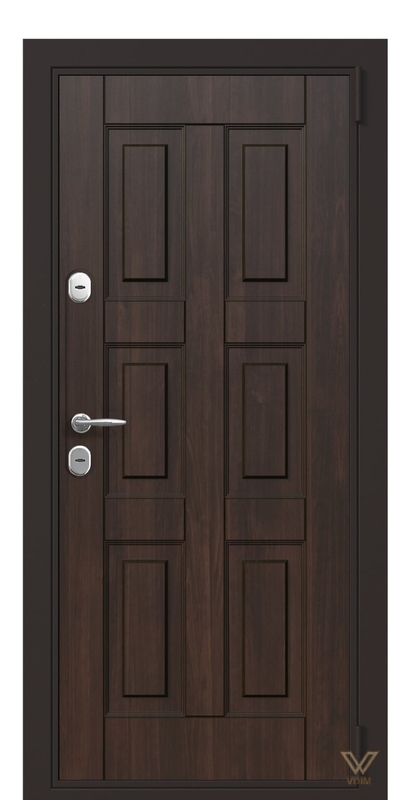 Двері вхідні в квартиру, Горіх темний