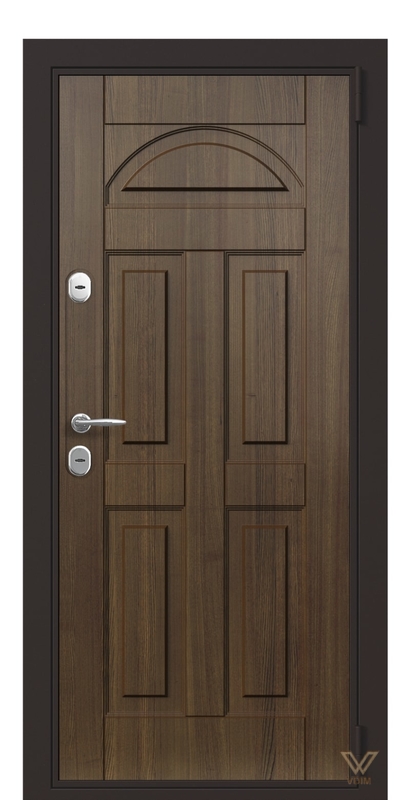 Двері вхідні квартирні. Горіх тиснений