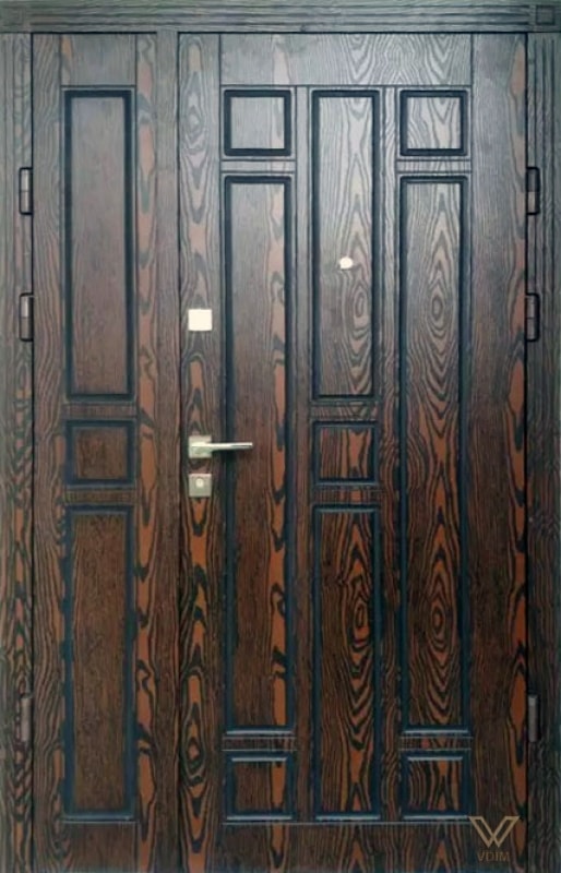 Вхідні двері з полімерними накладками, двополі