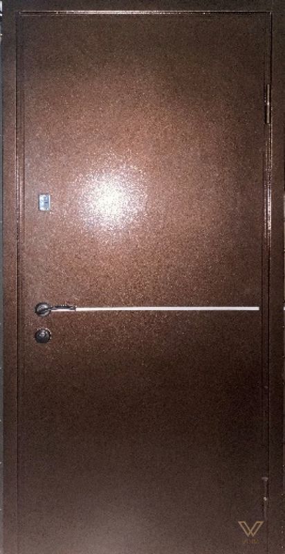 Блейд вулиця  (метал-МДФ), RAL 8017/ ПВХ-02, 860x2040