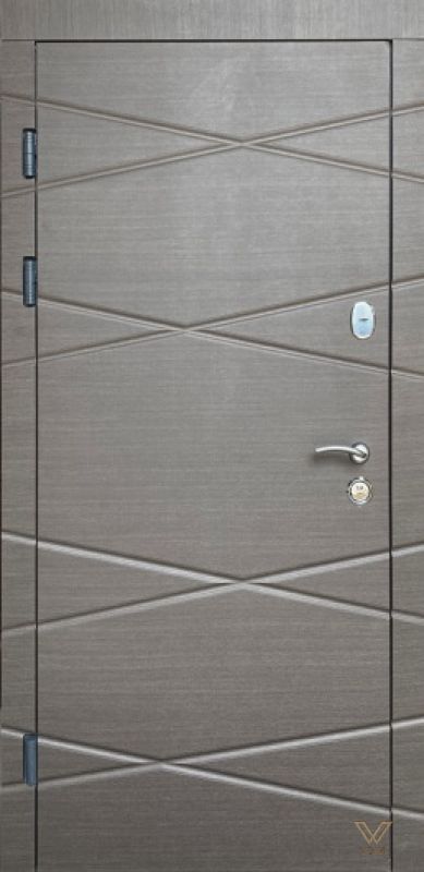 Графіка  вулиця, Венге сірий горизонт, 860x2040