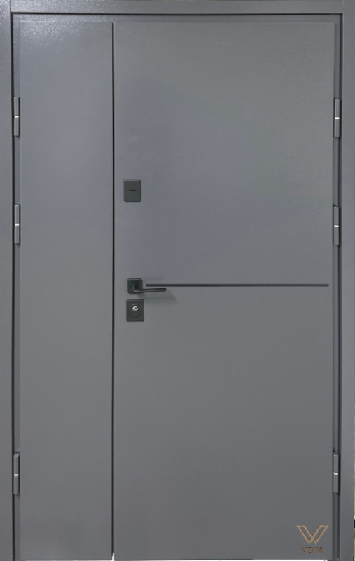 Метал-МДФ  (ТЕРМОРОЗРИВ на рамі), RAL7024/Антрацит, 1200x2050