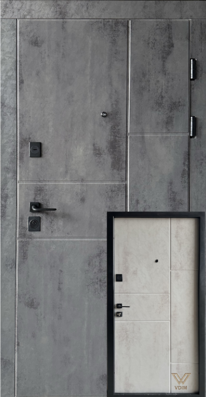 Бостон квартира, Оксид темний / оксид світлий, 860x2040