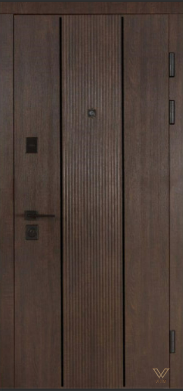 Вертикаль Квартира, ДУБ портовий/Білий супермат, 860x2040