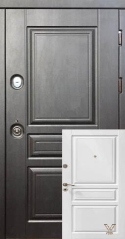 Прованс вулиця, Венге/Біле дерево ПВХ, 860x2040